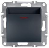 Картковий вимикач механічний, антрацит, Asfora Schneider Electric EPH6200171 фото