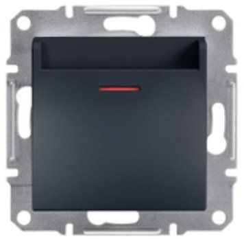 Картковий вимикач механічний, антрацит, Asfora Schneider Electric EPH6200171 фото