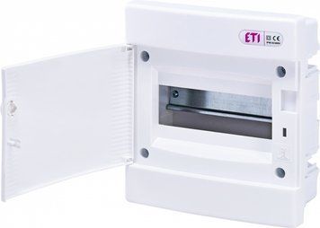 Щит внутрішній розподільний ECM 8PO (8мод.білі дверцята) ETI 1101014 фото
