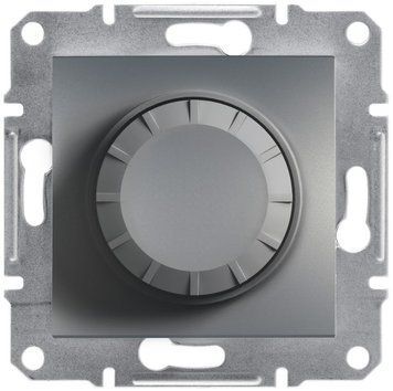 Світлорегулятор поворотний, 600 ВА, сталь Asfora Schneider Electric EPH6400162 фото
