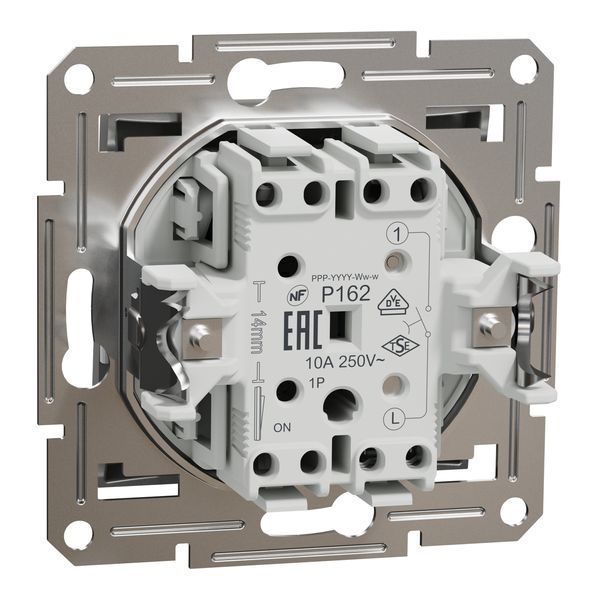 Кнопковий вимикач самозажимний, алюміній, Asfora Schneider Electric EPH0700161 фото