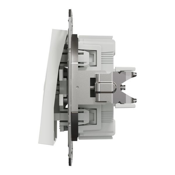 Вимикач для жалюзі, білий, без рамки, Asfora Schneider Electric EPH1370121 фото