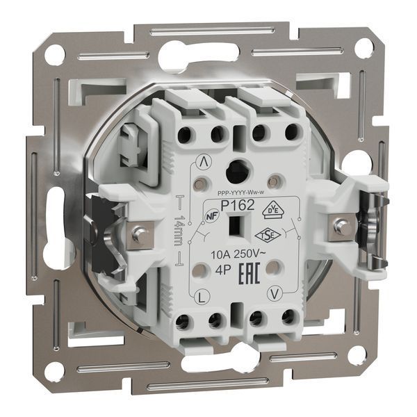 Вимикач для жалюзі, білий, без рамки, Asfora Schneider Electric EPH1370121 фото