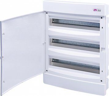 Щит внутрішній розподільний ECM 3x18PO (54мод.білі дверцята) ETI 1101048 фото