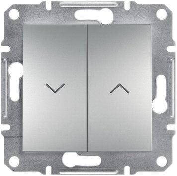 Вимикач для жалюзі, самозажимний, алюміній, Asfora Schneider Electric EPH1300161 фото