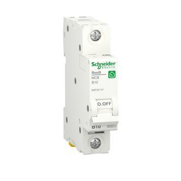 Автоматичний вимикач RESI9 10 A, 1P, В, 6кА Schneider Electric R9F02110 фото