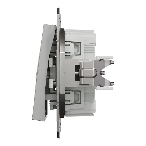 Вимикач для жалюзі, самозажимний, алюміній, Asfora Schneider Electric EPH1300161 фото