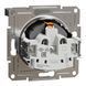 Розетка із заземленням, з кришкою, антрацит, Asfora Schneider Electric EPH3100171 фото 2