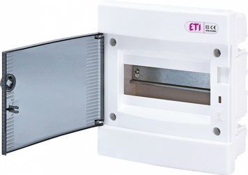 Щит внутрішній розподільний ECM 8PT (8мод.проз.дверцята) ETI 1101010 фото