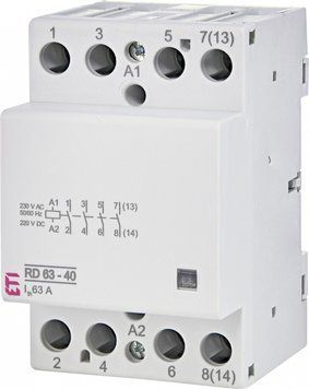 Контактор модульний RD 63-40 230V AC/DC (63A, 4NO) 2464026 фото
