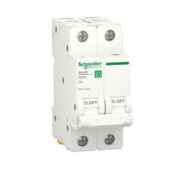Автоматичний вимикач RESI9 6 А, 2P, С, 6кА Schneider Electric R9F12206 фото
