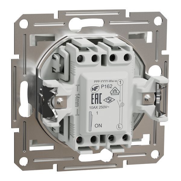 Вимикач одноклавішний з підсвіткою білий, без рамки, Asfora Schneider Electric EPH1470121 фото