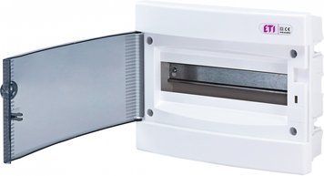 Щит внутрішній розподільний ECM 12PT (12мод.проз.дверцята) ETI 1101011 фото