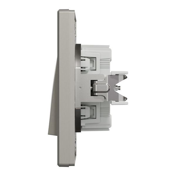 Вимикач одноклавішний самозажимний, бронза, Asfora Schneider Electric EPH0100169 фото