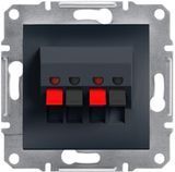 Аудіорозетка, антрацит Asfora Schneider Electric EPH5700171 фото