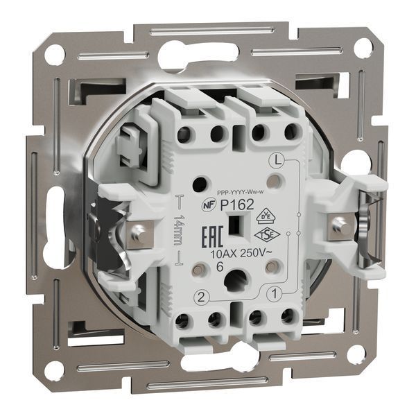 Перемикач одноклавішний самозажимний, бронза, Asfora Schneider Electric EPH0400169 фото