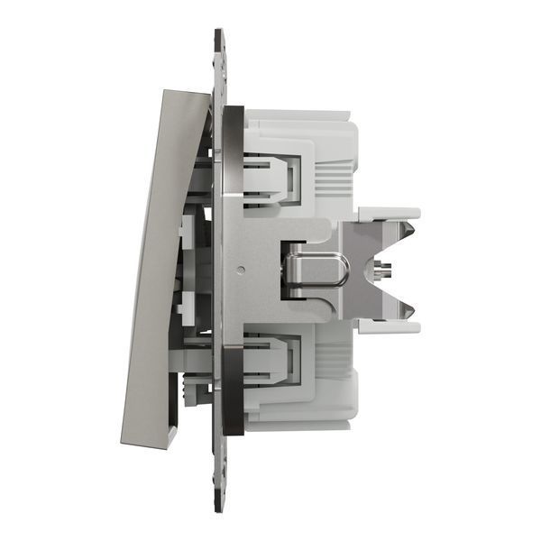 Перемикач одноклавішний самозажимний, бронза, Asfora Schneider Electric EPH0400169 фото