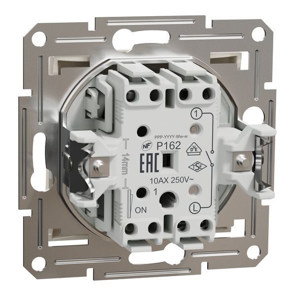 Вимикач одноклавішний без рамки, крем, Asfora Schneider Electric EPH0170123 фото