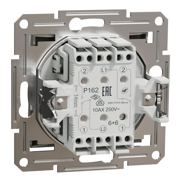 Перемикач двоклавішний самозажимний, бронза, Asfora Schneider Electric EPH0600169 фото