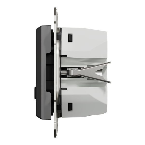Розетка USB, 2 виходи, тип А+С, 3А, 45 Вт, антрацит Asfora Schneider Electric EPH2700471 фото