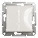 Вимикач двохклавішний, кремовий, без рамки Asfora Schneider Electric EPH0370123 фото 1