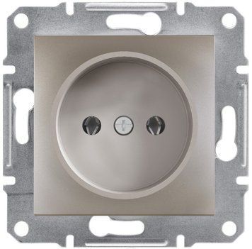 Розетка без заземлення, бронза, Asfora Schneider Electric EPH3000169 фото