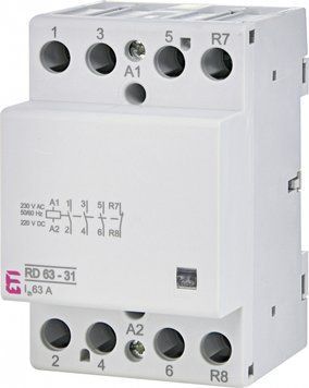 Контактор модульний RD 63-31 230V AC/DC (63A, 3NO+1NC) 2464028 фото