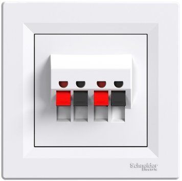 Аудіорозетка, біла Asfora Schneider Electric EPH5700121 фото
