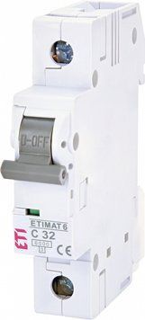 Автоматичний вимикач ETIMAT 6 1p C 32A (6kA) 2141519 фото