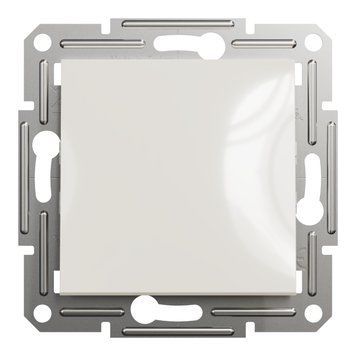 Перемикач одноклавішний крем, без рамки, Asfora Schneider Electric EPH0470123 фото