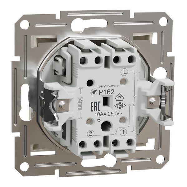 Перемикач одноклавішний крем, без рамки, Asfora Schneider Electric EPH0470123 фото