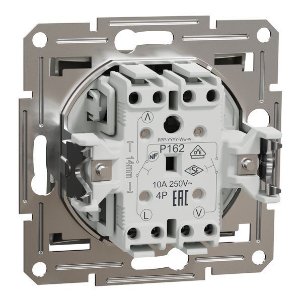 Вимикач для жалюзі, самозажимний, бронза, Asfora Schneider Electric EPH1300169 фото