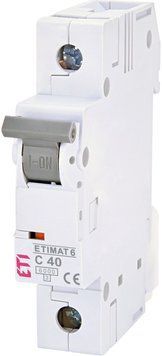 Автоматичний вимикач ETIMAT 6 1p C 40A (6kA) 2141520 фото