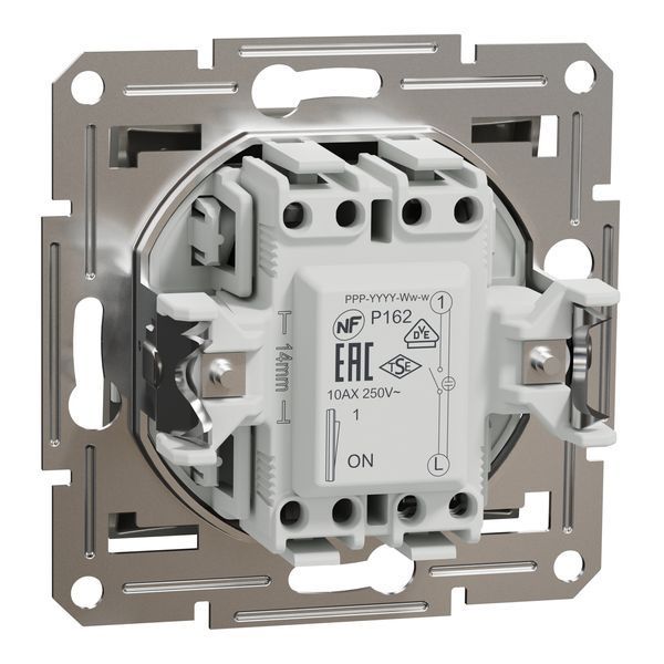 Кнопковий вимикач з підсвіткою, самозажимний, бронза, Asfora Schneider Electric EPH1600169 фото