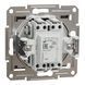 Кнопковий вимикач з підсвіткою, самозажимний, бронза, Asfora Schneider Electric EPH1600169 фото 2
