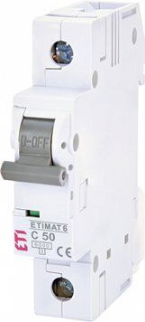 Автоматичний вимикач ETIMAT 6 1p C 50A (6kA) 2141521 фото