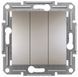 Вимикач трьохклавішний, бронза, Asfora Schneider Electric EPH2100169 фото 1