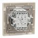 Перемикач двоклавішний самозажимний, крем, Asfora Schneider Electric EPH0600123 фото 2