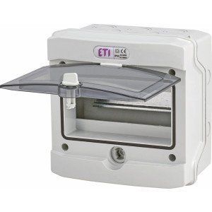 Пластиковий щит ECH 8G (8мод.зовн.встан.IP65) ETI 1101061 фото