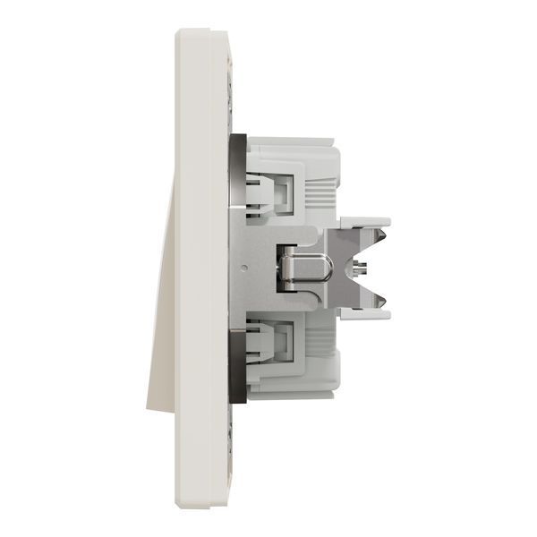 Кнопковий вимикач крем, без рамки, Asfora Schneider Electric EPH0770123 фото