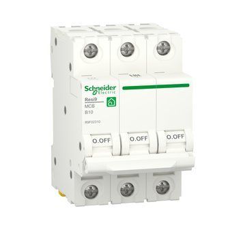 Автоматичний вимикач RESI9 10 А, 3P, В, 6кА Schneider Electric R9F02310 фото