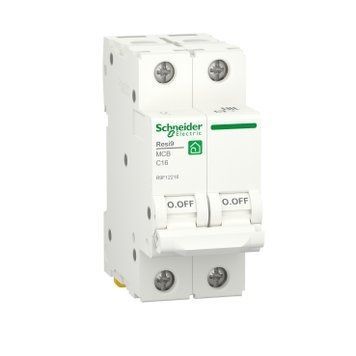 Автоматичний вимикач RESI9 16 А, 2P, С, 6кА Schneider Electric R9F12216 фото