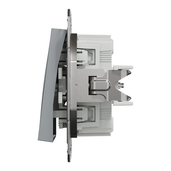 Кнопковий вимикач самозажимний, сталь, Asfora Schneider Electric EPH0700162 фото