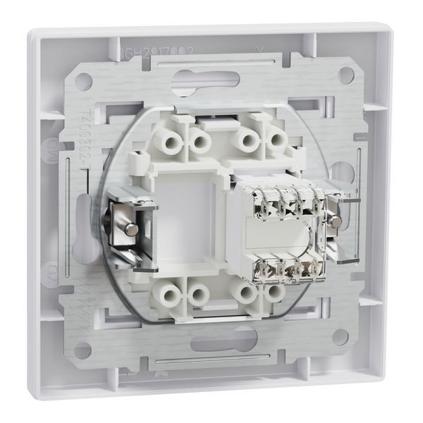Розетка комп'ютерна, RJ45, кат.5е, UTP, біла Asfora Schneider Electric EPH4300121 фото
