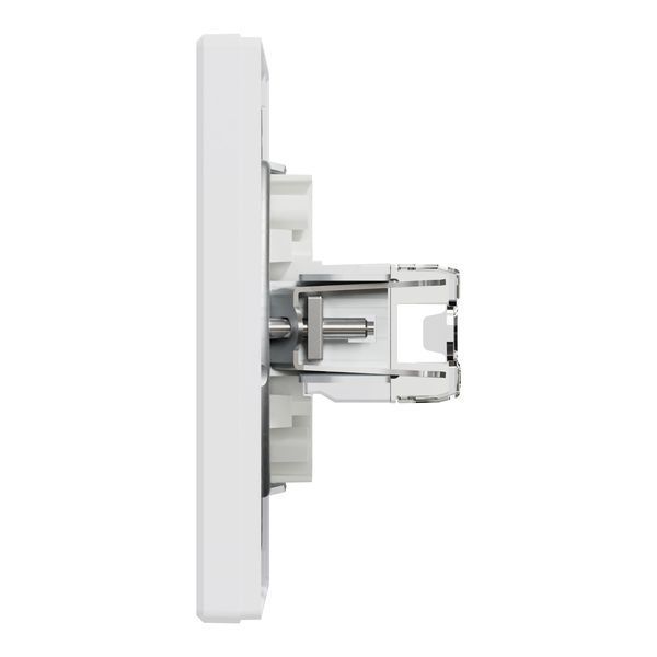 Розетка комп'ютерна, RJ45, кат.5е, UTP, біла Asfora Schneider Electric EPH4300121 фото