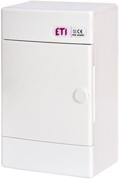 Щит зовнішній розподільний ECT 4PO (4мод.білі дверцята) ETI 1100141 фото