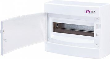 Щит зовнішній розподільний ECT 12PO (12мод.білі дверцята) ETI 1101006 фото