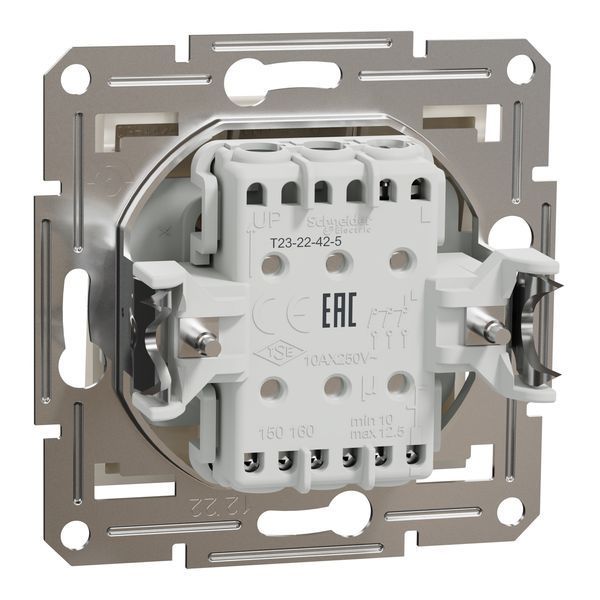 Вимикач трьохклавішний, крем, Asfora Schneider Electric EPH2100123 фото