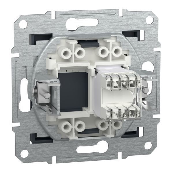Розетка комп'ютерна, RJ45, кат.5е, UTP, антрацит Asfora Schneider Electric EPH4300171 фото