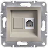 Розетка телефонна, RJ11, 4 контакти, бронза Asfora Schneider Electric EPH4100169 фото
